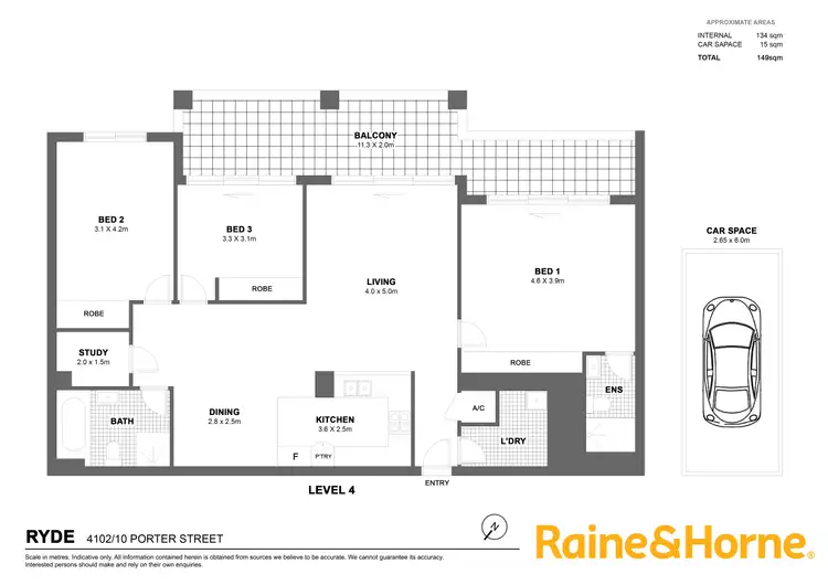 Floorplan of Homely apartment listing, 4102/10 Porter Street, Ryde NSW 2112
