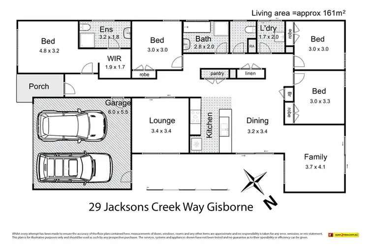 Floorplan of Homely house listing, 29 Jacksons Creek Way, Gisborne VIC 3437