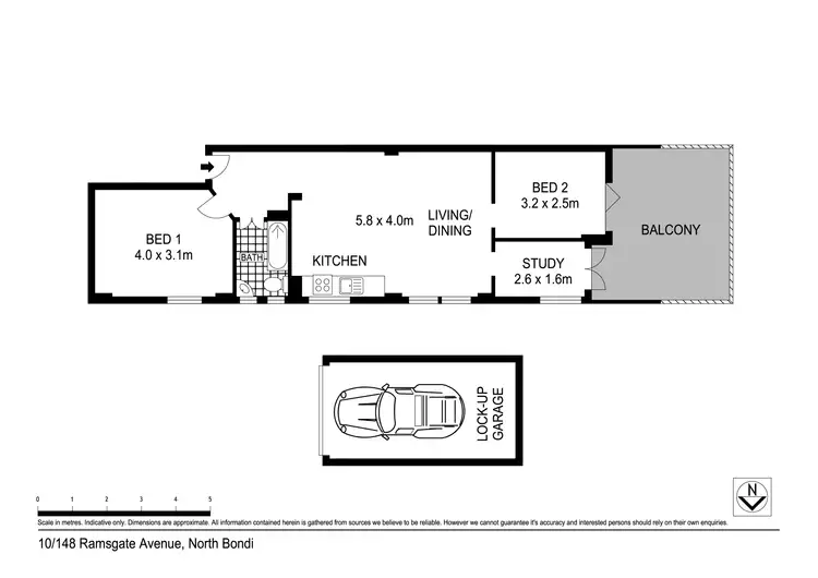 Floorplan of Homely apartment listing, 10/148 Ramsgate Avenue, North Bondi NSW 2026