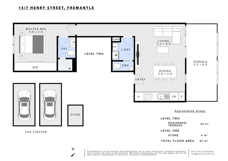 Floorplan of Homely apartment listing, 13/7 Henry Street, Fremantle WA 6160