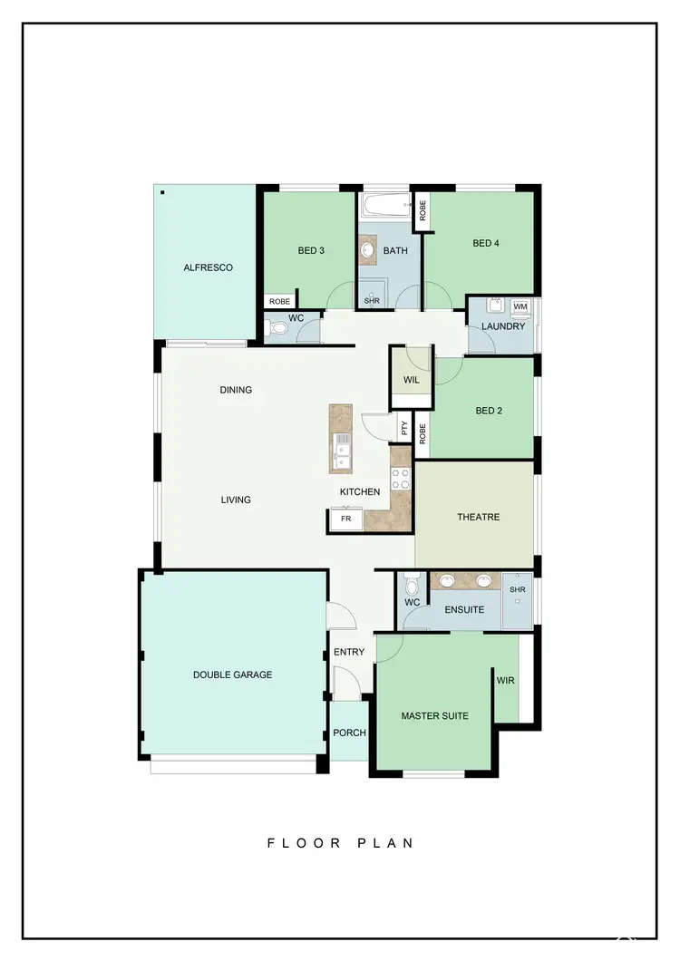 Floorplan of Homely house listing, 18 Finesse Road, Hilbert WA 6112