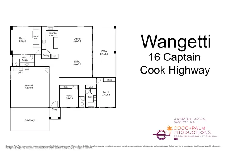 Floorplan of Homely house listing, 16 Captain Cook Highway, Wangetti QLD 4877