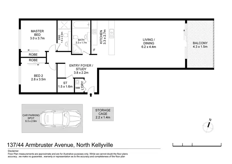 Floorplan of Homely apartment listing, 137/44 Armbruster Avenue, North Kellyville NSW 2155
