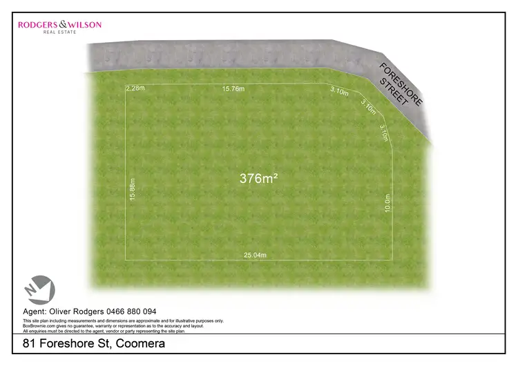 Floorplan of Homely land listing, 81 Foreshore Street, Coomera QLD 4209