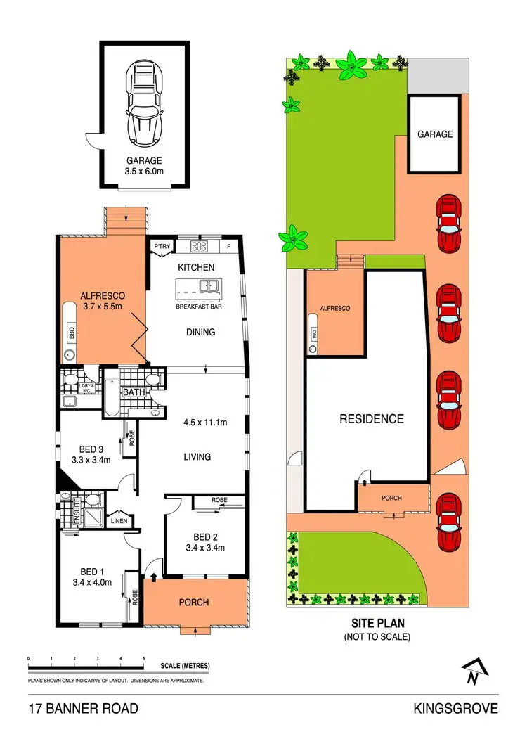 Floorplan of Homely house listing, 17 Banner Road, Kingsgrove NSW 2208