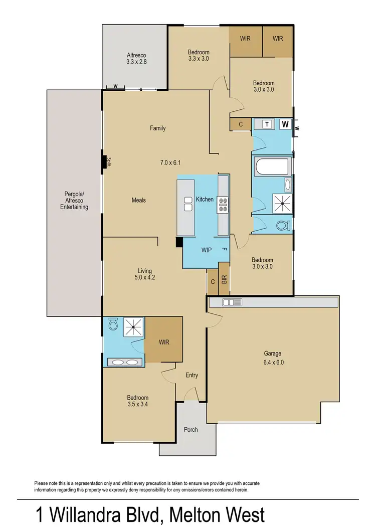Floorplan of Homely house listing, 1 Willandra Boulevard, Harkness VIC 3337