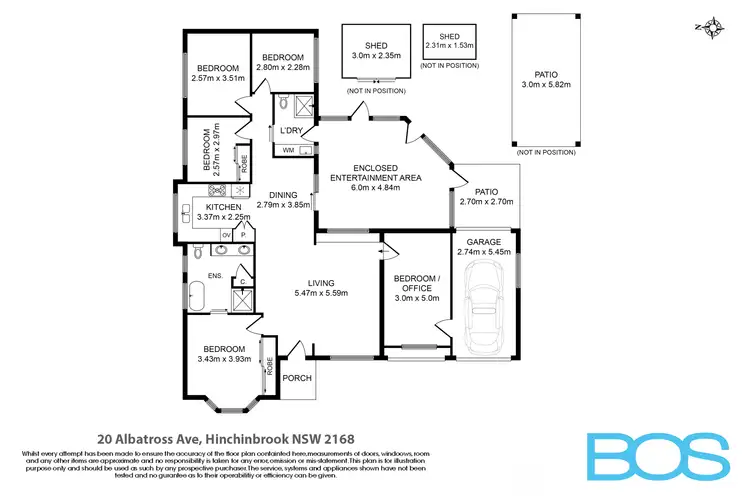 Floorplan of Homely house listing, 20 ALBATROSS AVENUE, Hinchinbrook NSW 2168