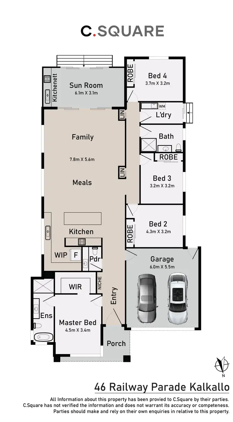 Floorplan of Homely house listing, 46 Railway Parade, Kalkallo VIC 3064