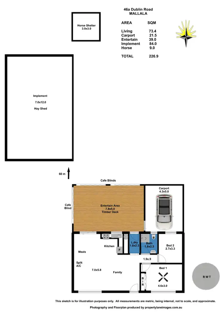 Floorplan of Homely house listing, 46A Dublin Road, Mallala SA 5502