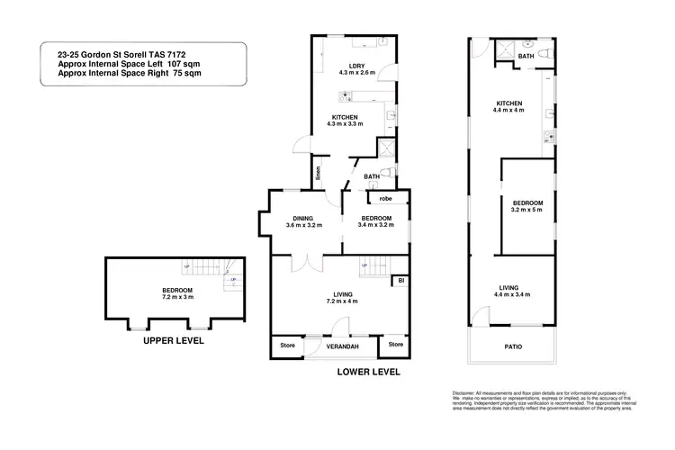 Floorplan of Homely house listing, 23-25 Gordon Street, Sorell TAS 7172