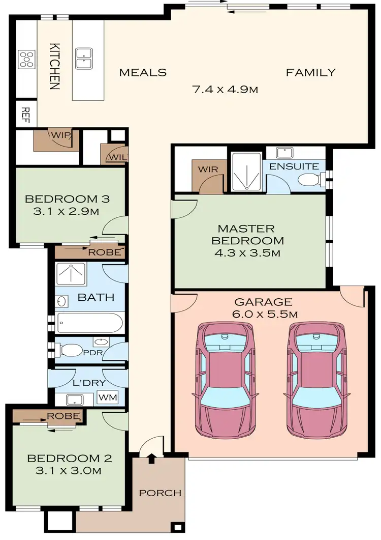 Floorplan of Homely house listing, 3 Folia Way, Donnybrook VIC 3064