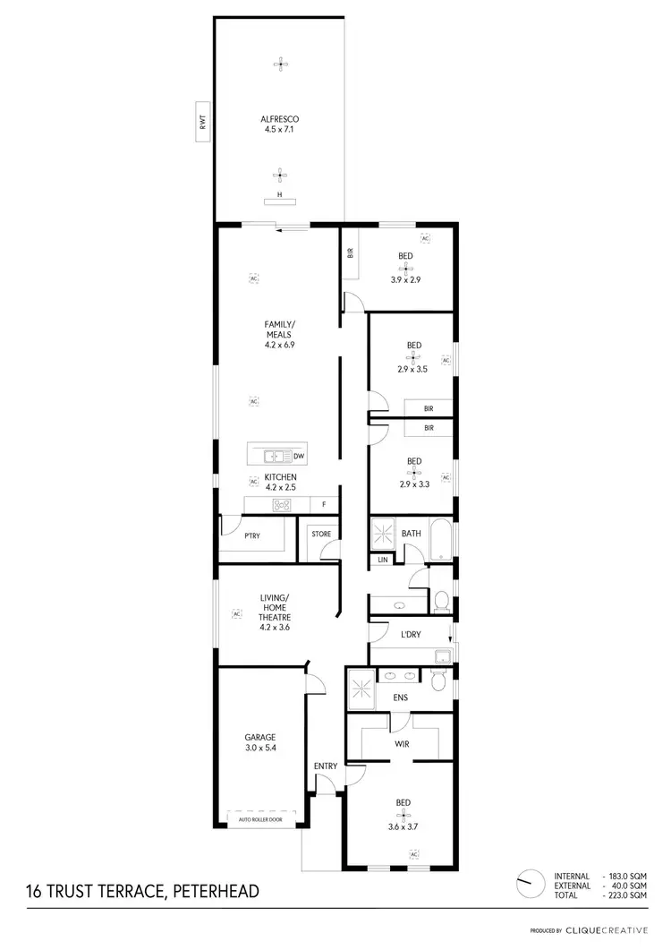 Floorplan of Homely house listing, 16 Trust Terrace, Peterhead SA 5016
