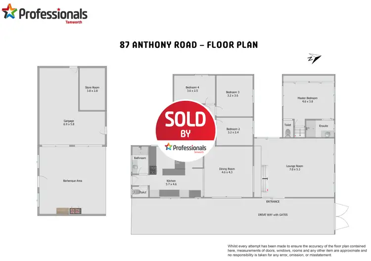 Floorplan of Homely house listing, 87 Anthony Road, South Tamworth NSW 2340