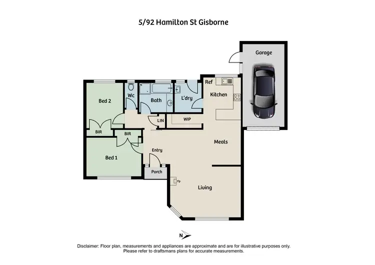 Floorplan of Homely house listing, 5/92 Hamilton Street, Gisborne VIC 3437