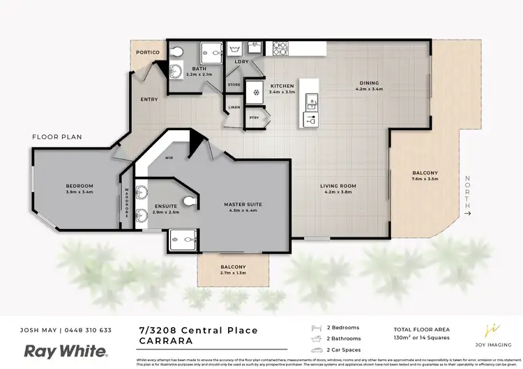 Floorplan of Homely apartment listing, 7/3208 Central Place, Carrara QLD 4211