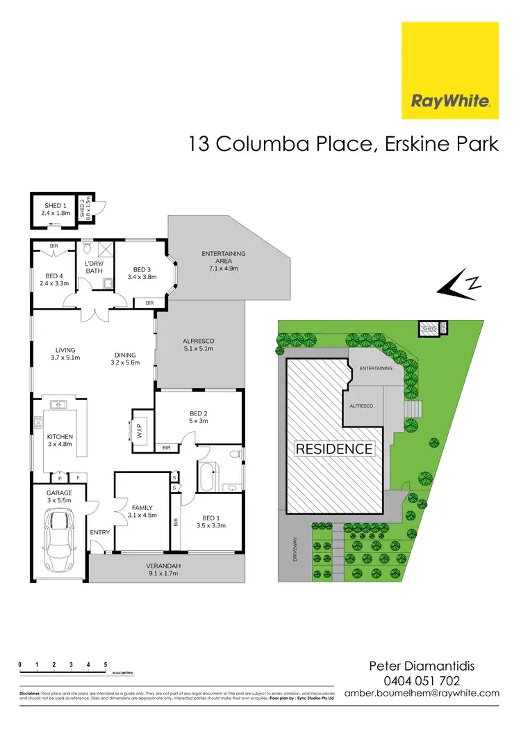 Floorplan of Homely house listing, 13 Columba Place, Erskine Park NSW 2759