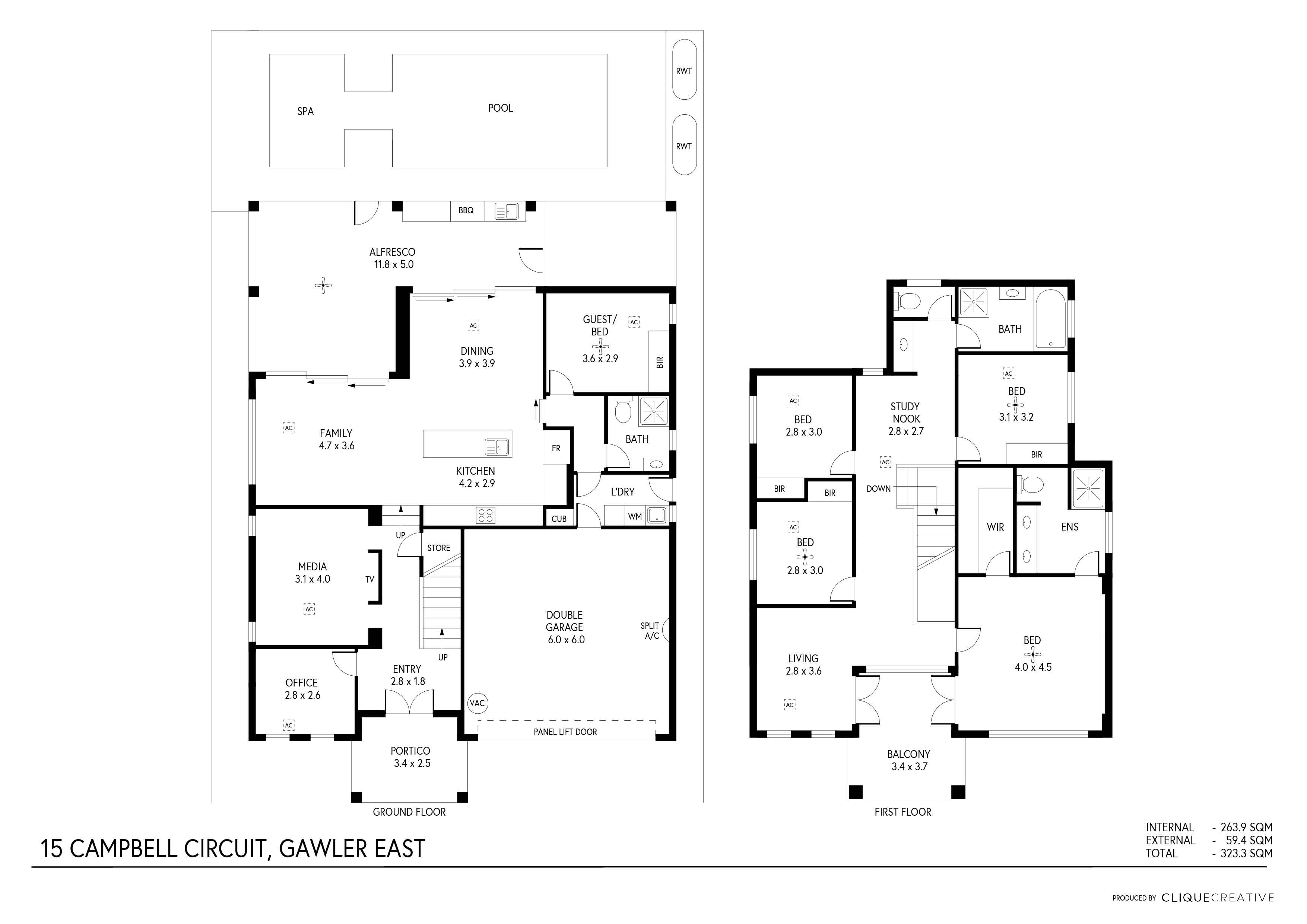 Floorplan of Homely house listing, 15 Campbell Circuit, Gawler East SA 5118