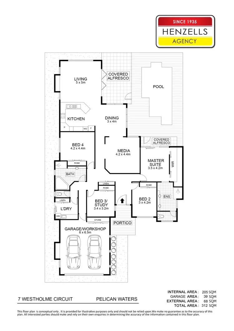 Floorplan of Homely house listing, 7 Westholme Circuit, Pelican Waters QLD 4551