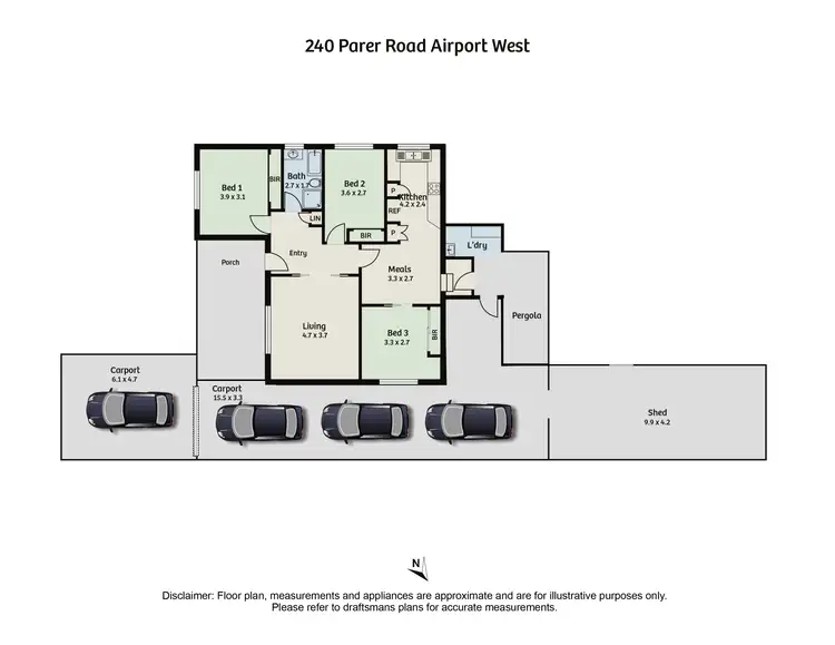 Floorplan of Homely house listing, 240 Parer Road, Airport West VIC 3042