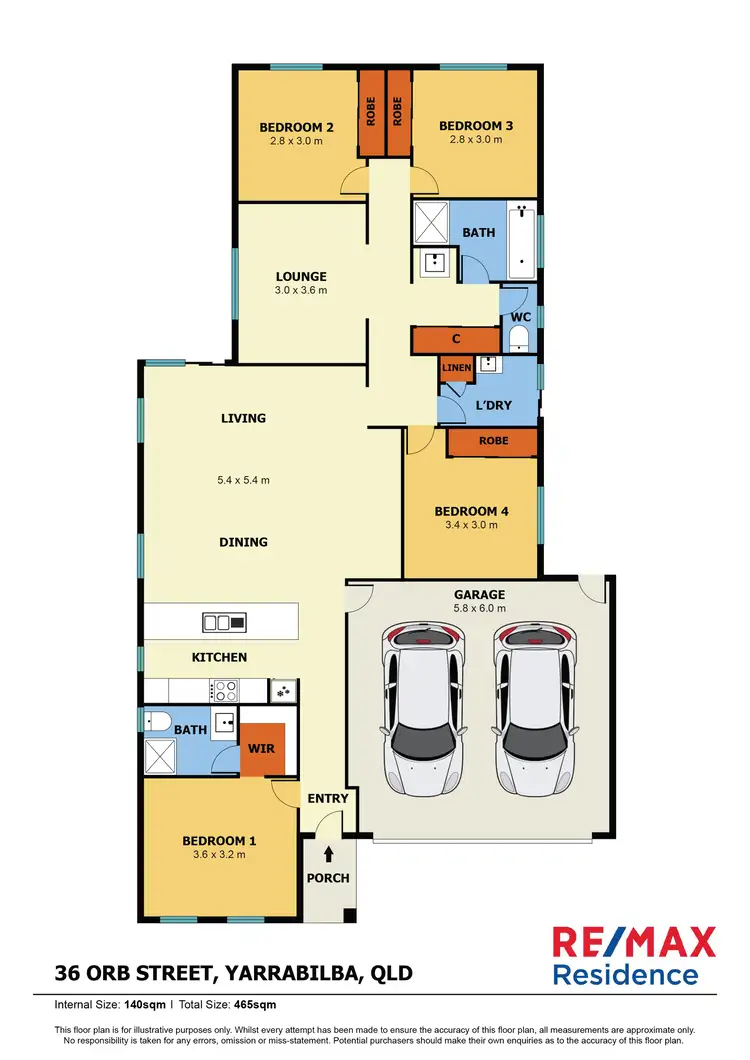 Floorplan of Homely house listing, 36 Orb Street, Yarrabilba QLD 4207
