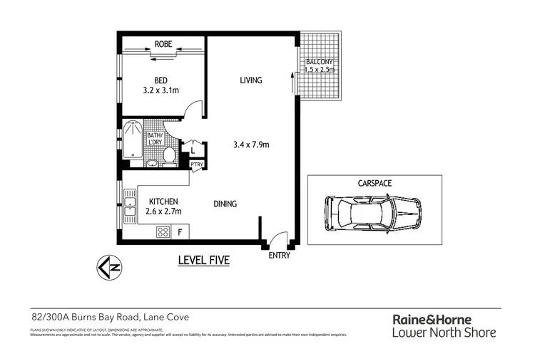 Floorplan of Homely apartment listing, 82/300A Burns Bay Road, Lane Cove NSW 2066
