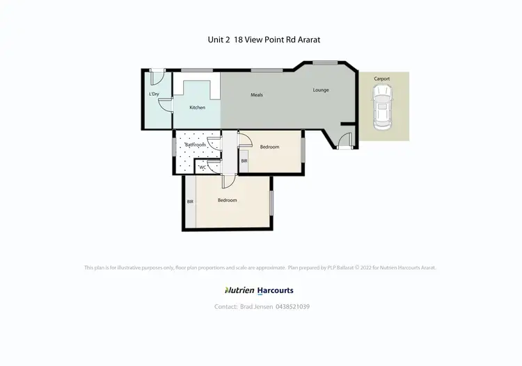 Floorplan of Homely unit listing, 2/18 View Point Street, Ararat VIC 3377