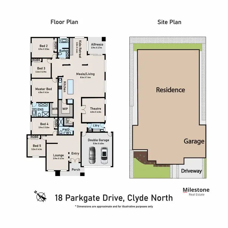 Floorplan of Homely house listing, 18 Parkgate Drive, Clyde North VIC 3978