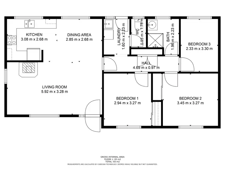 Floorplan of Homely house listing, 15 Rose Street, Echuca VIC 3564