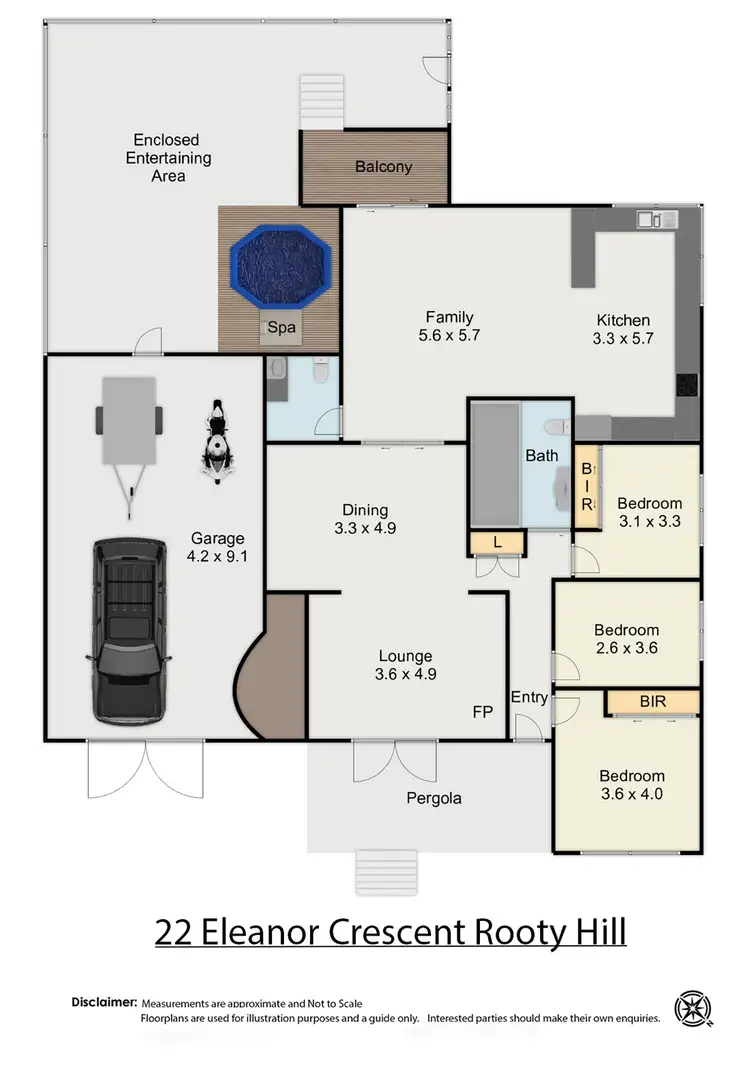 Floorplan of Homely house listing, 22 Eleanor Crescent, Rooty Hill NSW 2766