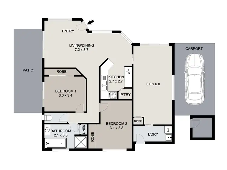 Floorplan of Homely house listing, 10 BARRINE CLOSE, Clinton QLD 4680