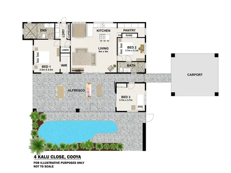 Floorplan of Homely house listing, 4 Kalu Close, Cooya Beach QLD 4873