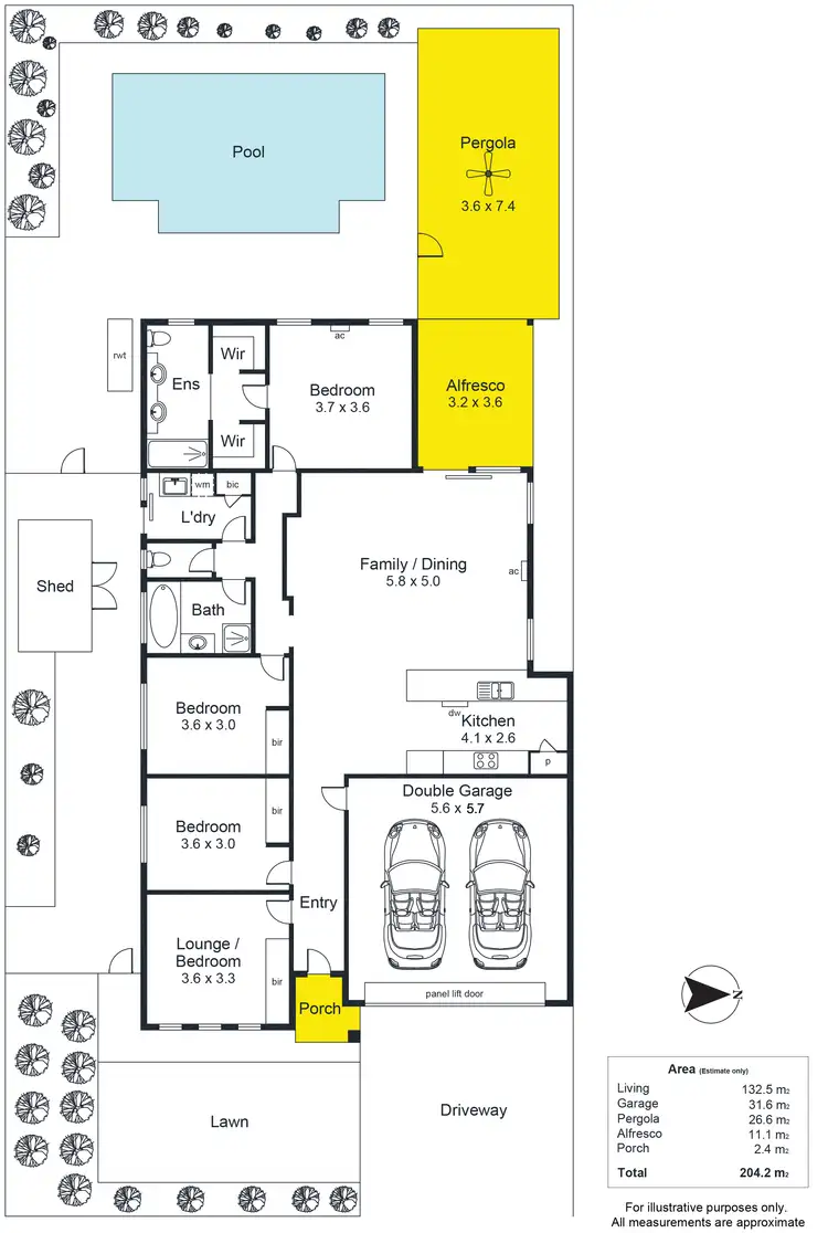Floorplan of Homely house listing, 25 Central Boulevard, Munno Para West SA 5115