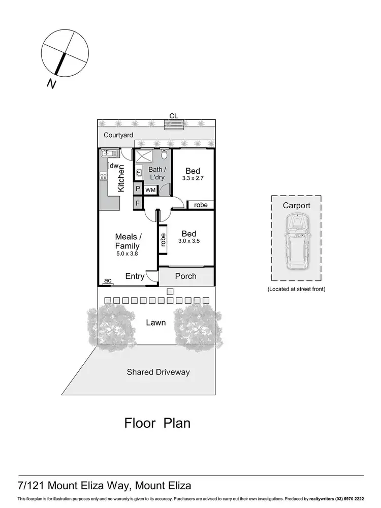 Floorplan of Homely unit listing, 7/121 Mount Eliza Way, Mount Eliza VIC 3930