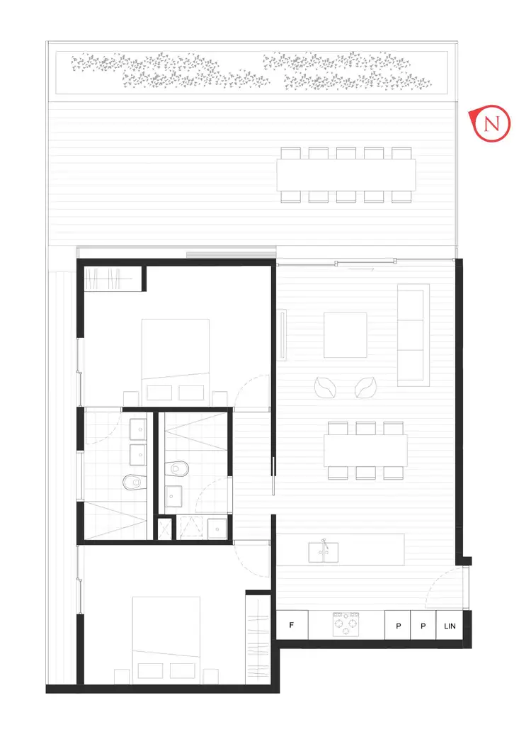Floorplan of Homely apartment listing, U/280 Jones Street, Pyrmont NSW 2009