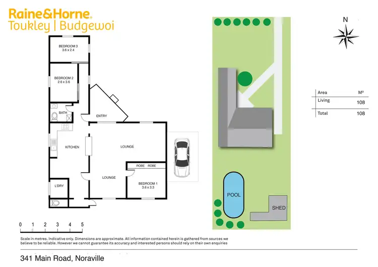Floorplan of Homely house listing, 341 Main Road, Noraville NSW 2263