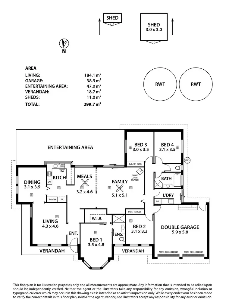 Floorplan of Homely house listing, 9 Lisa Court, Macclesfield SA 5153