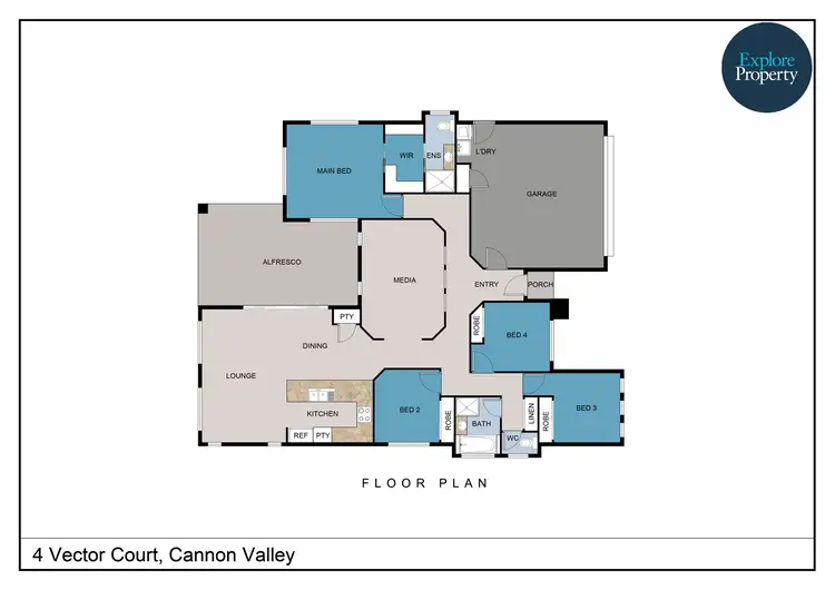 Floorplan of Homely house listing, 4 Vector Court, Cannon Valley QLD 4800