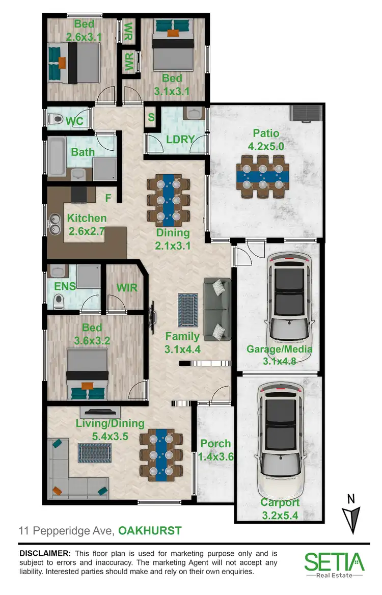 Floorplan of Homely house listing, 11 Pepperidge Avenue, Oakhurst NSW 2761