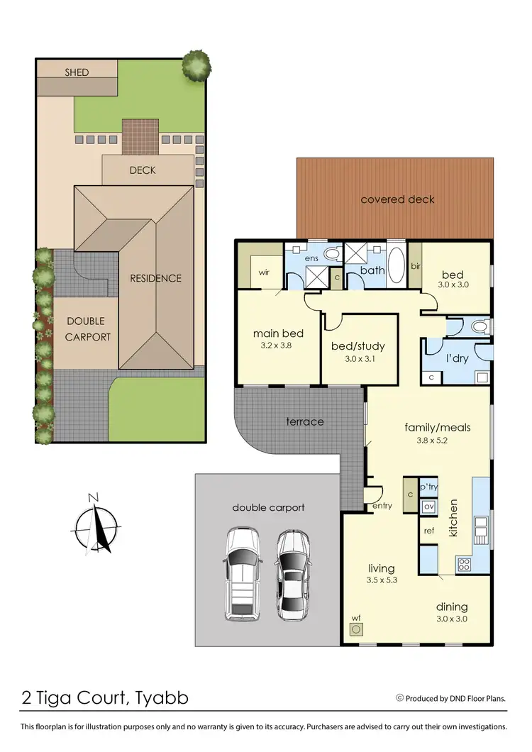 Floorplan of Homely house listing, 2 Tiga Crt, Tyabb VIC 3913