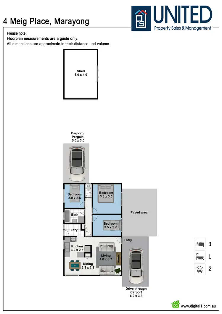 Floorplan of Homely house listing, 4 Meig Place, Marayong NSW 2148