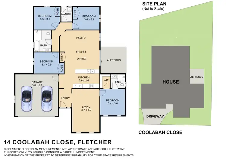 Floorplan of Homely house listing, 14 Coolabah Close, Fletcher NSW 2287