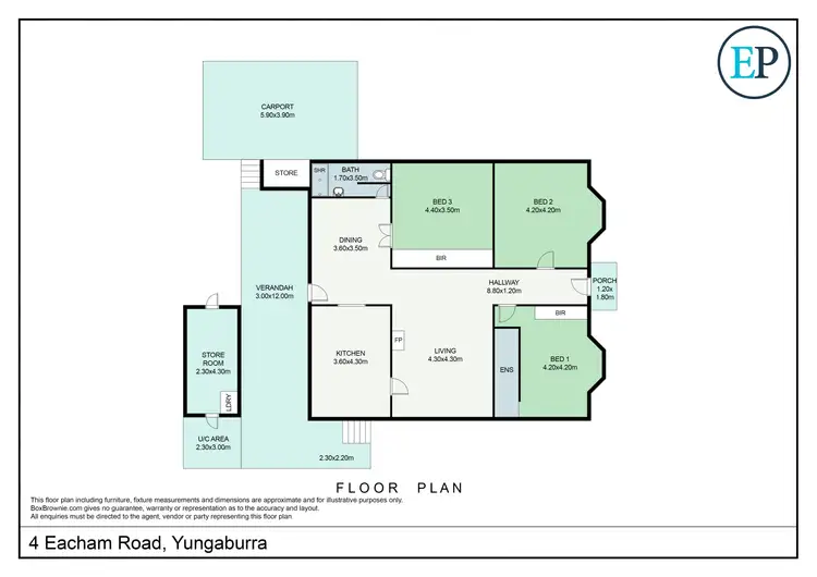 Floorplan of Homely house listing, 4 Eacham Road, Yungaburra QLD 4884