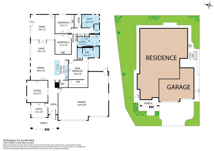 Floorplan of Homely house listing, 56 Marquise Circuit, Burdell QLD 4818