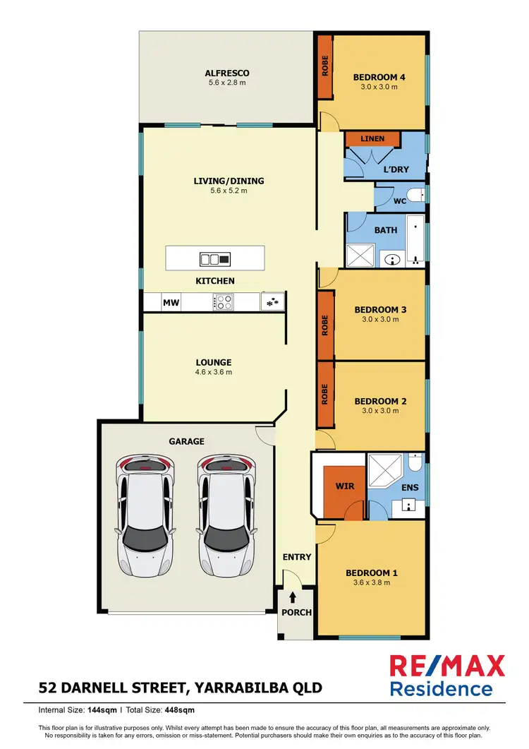 Floorplan of Homely house listing, 52 Darnell Street, Yarrabilba QLD 4207