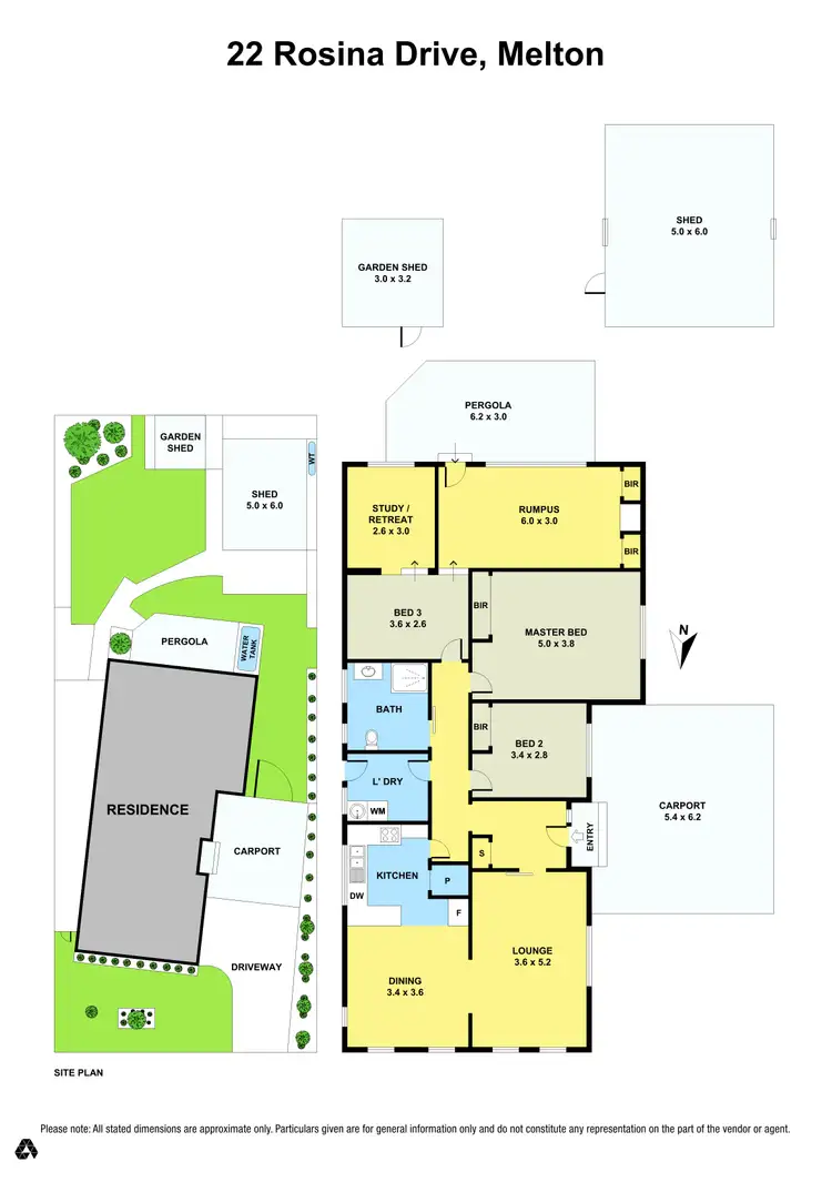 Floorplan of Homely house listing, 22 Rosina Drive, Melton VIC 3337