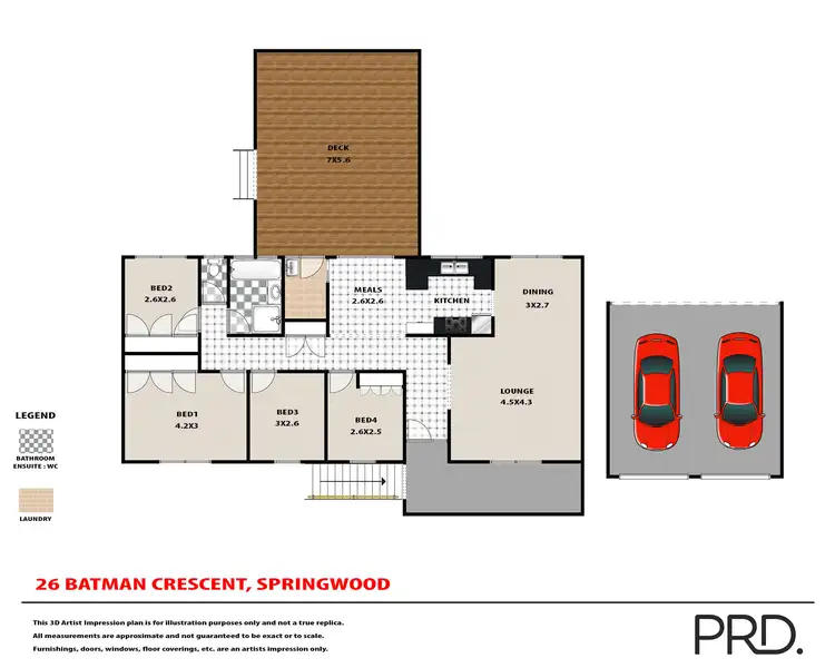 Floorplan of Homely house listing, 26 Batman Crescent, Springwood NSW 2777
