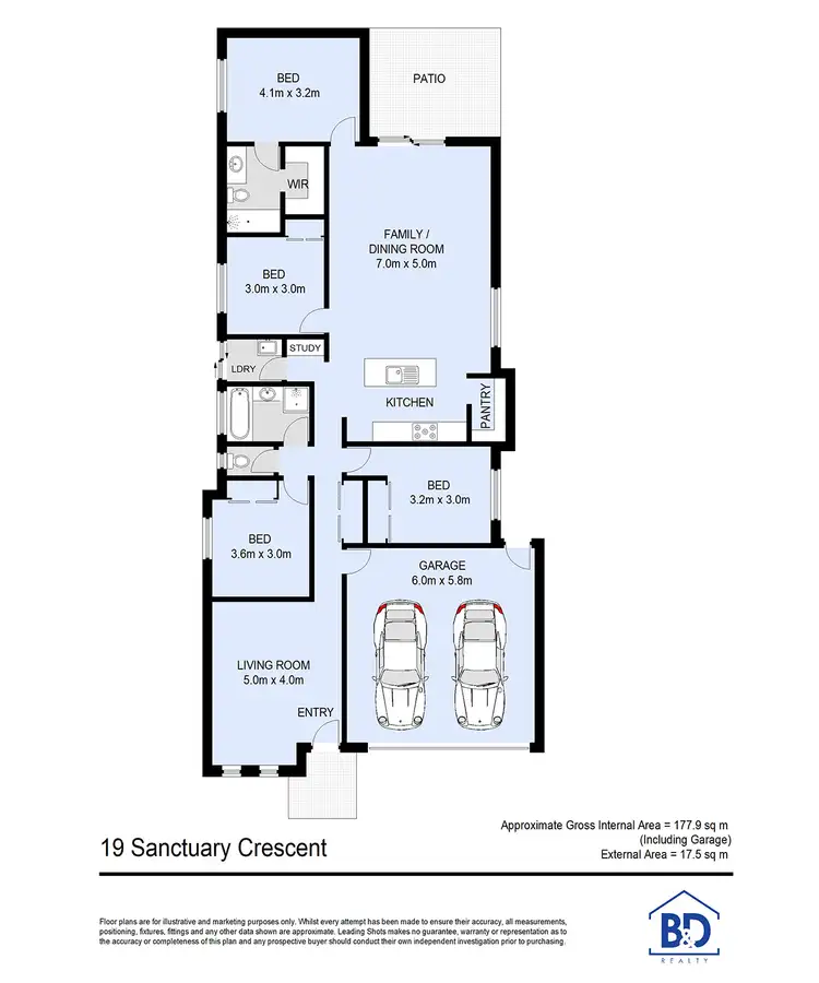 Floorplan of Homely house listing, 19 Sanctuary Crescent, Narangba QLD 4504