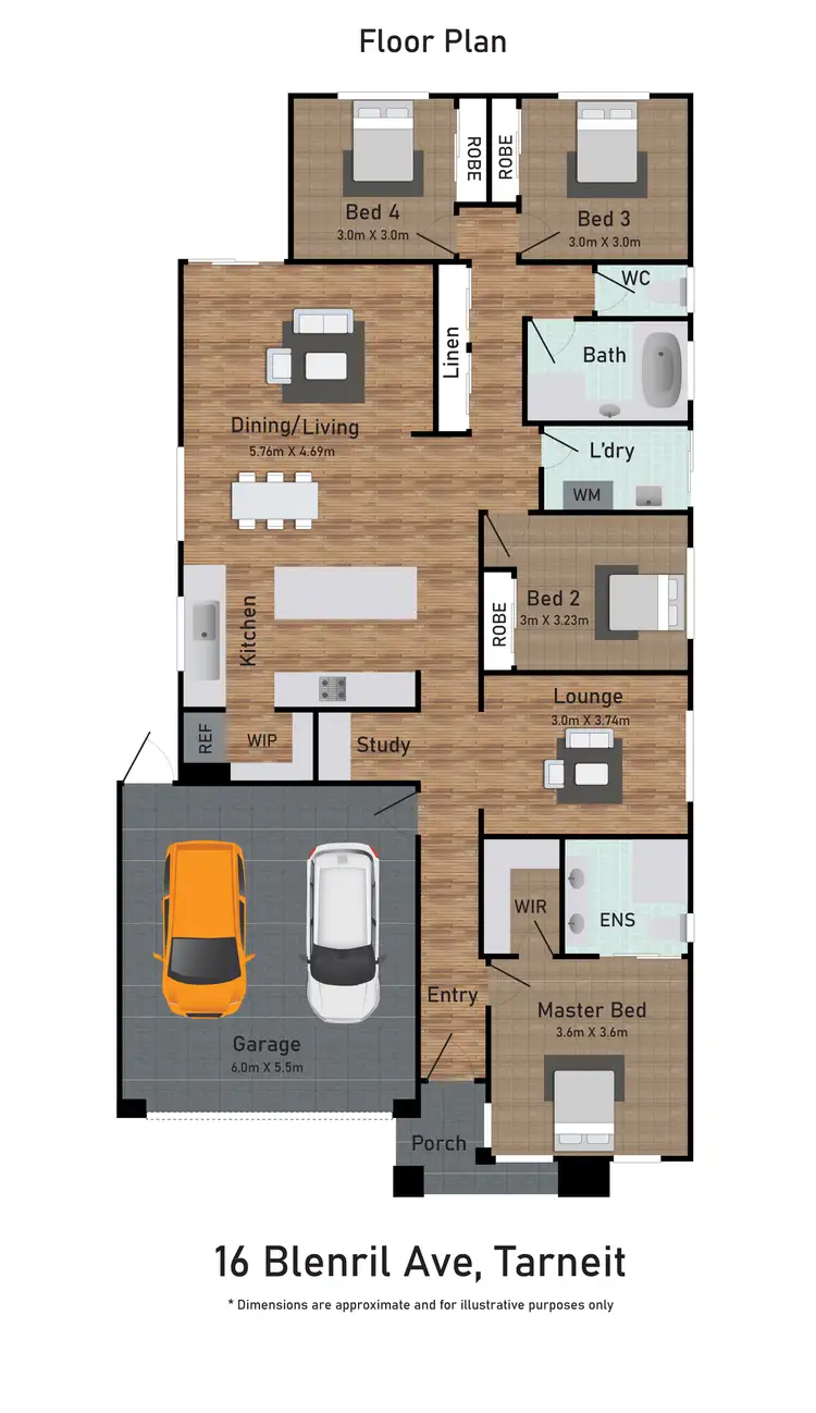 Floorplan of Homely house listing, 16 Blenril Avenue, Tarneit VIC 3029