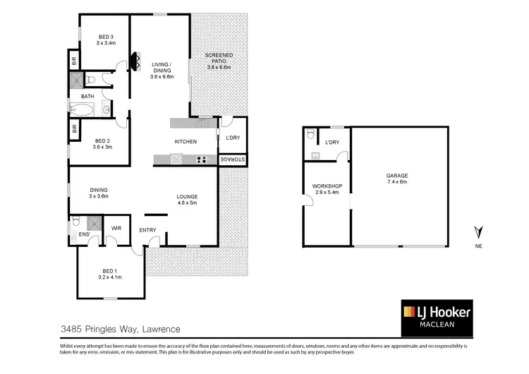 Floorplan of Homely house listing, 3485 Pringles Way, Lawrence NSW 2460