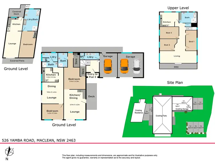 Floorplan of Homely block of units listing, 526 Yamba Road, Maclean NSW 2463
